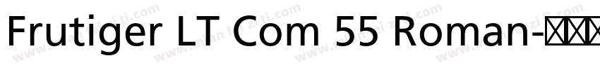 Frutiger LT Com 55 Roman字体转换